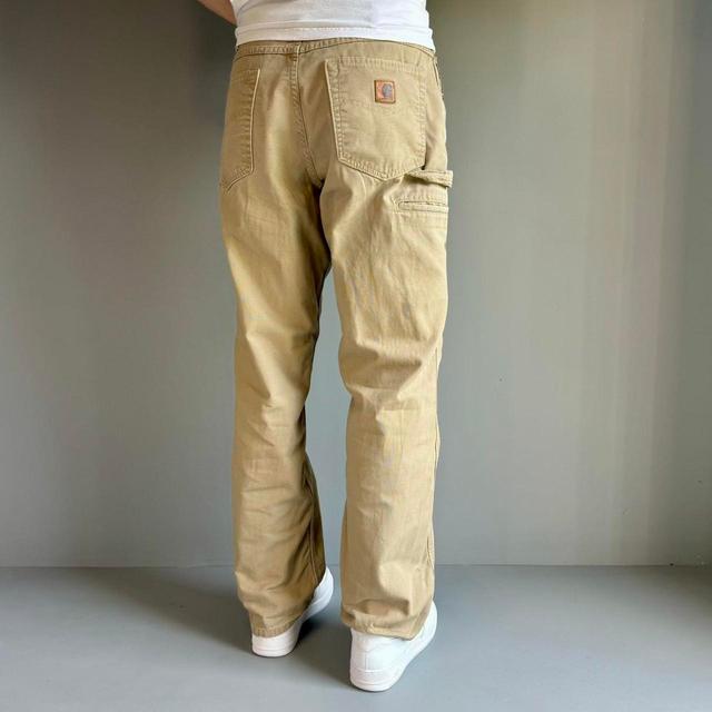 Carhartt Men's Straight leg Cargo Jeans - Cream - 31" on Productcaster.