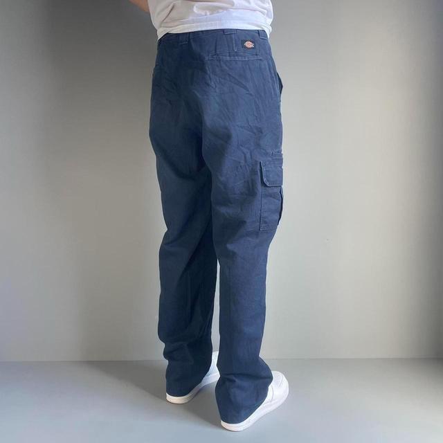 Dickies Men's Straight leg Cargo Trousers - Navy/Blue - 36" on Productcaster.