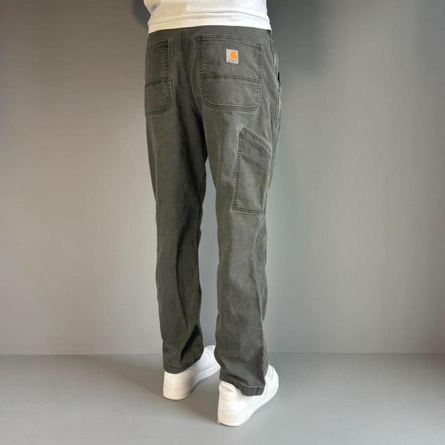 Carhartt Men's Straight leg Cargo Jeans - Grey - 34" on Productcaster.