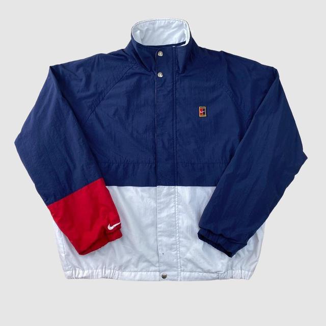 Nike Men's Casual Jacket - Navy/White - L on Productcaster.