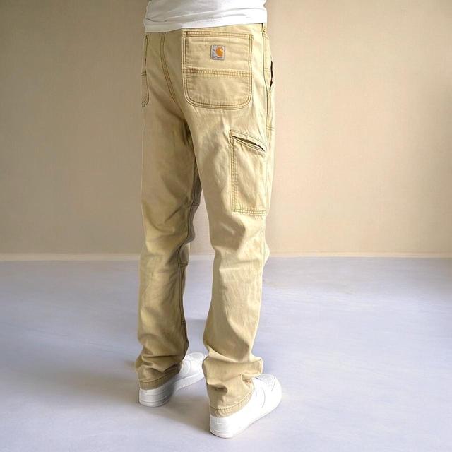 Carhartt Men's Slim Cargo Jeans - Cream - 36" on Productcaster.