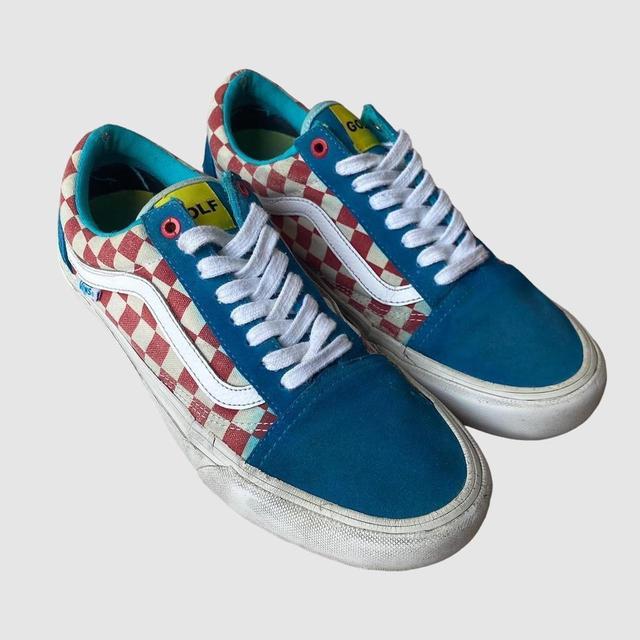 Vans Men's Trainers - Blue/White - UK 8 on Productcaster.