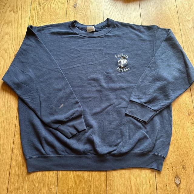 Vintage Men's Sweatshirt - Blue - XL on Productcaster.