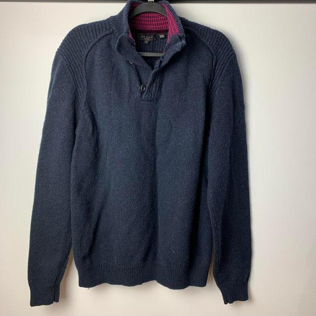 Ted Baker Men's Jumper - Navy/Blue - XXL on Productcaster.