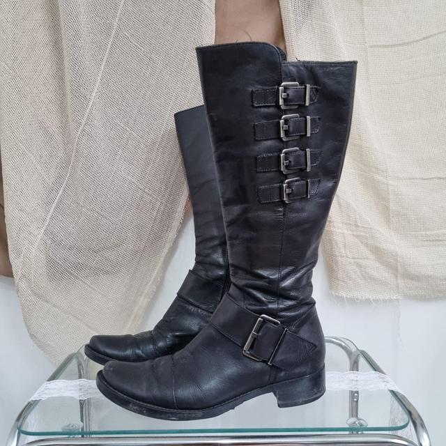 Preloved Women's Mid calf Boots - Black - UK 4 on Productcaster.