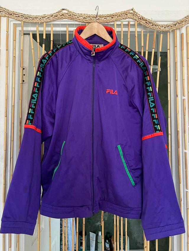 Fila Men's Bomber Jacket - Purple - L on Productcaster.