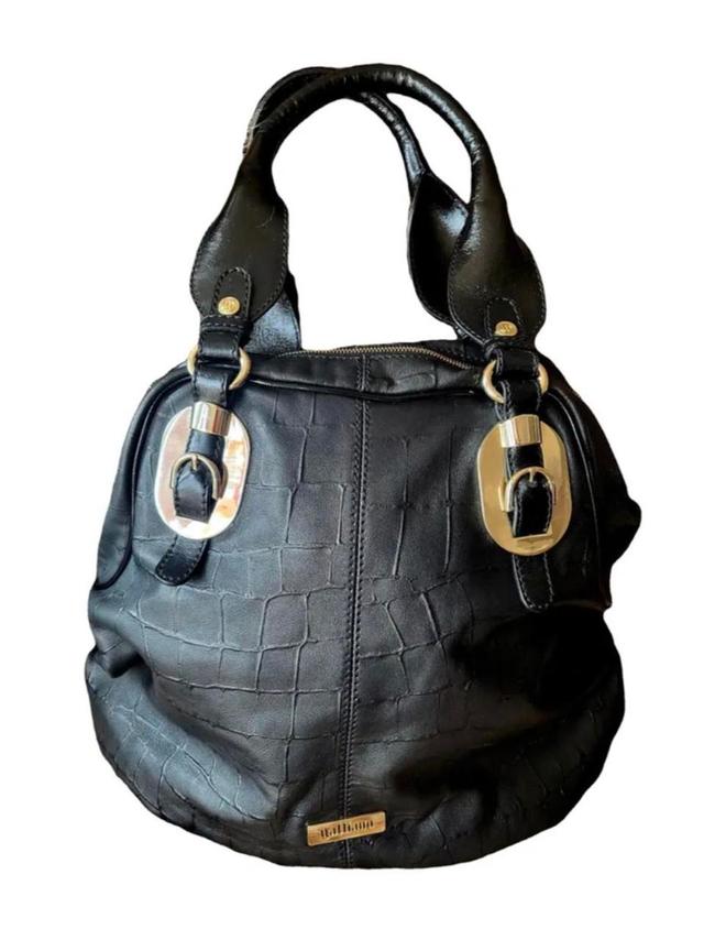 Galliano Women's Shoulder bags - Black/Gold on Productcaster.