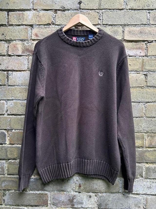 Chaps Men's Jumper - Brown - L on Productcaster.