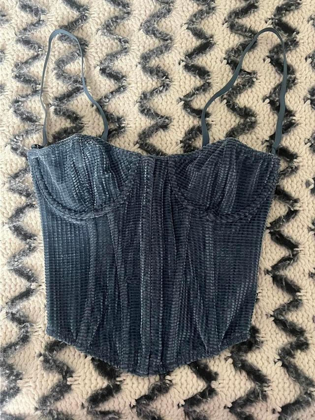 Urban Outfitters Women's Corset - Blue - 6 on Productcaster.