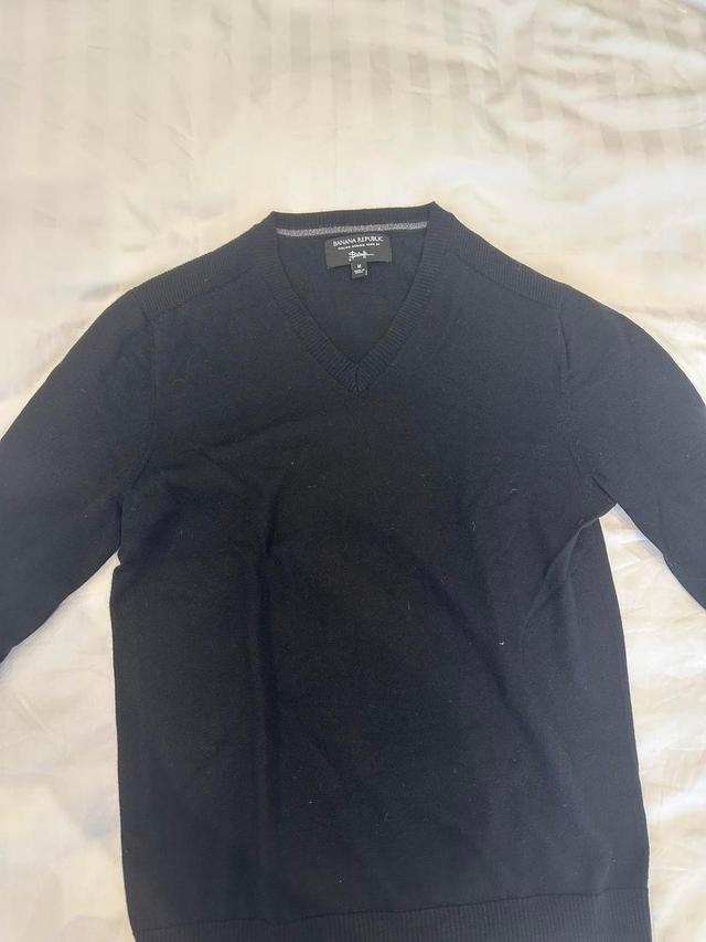 Banana Republic Men's Jumper - Black/Navy - S on Productcaster.