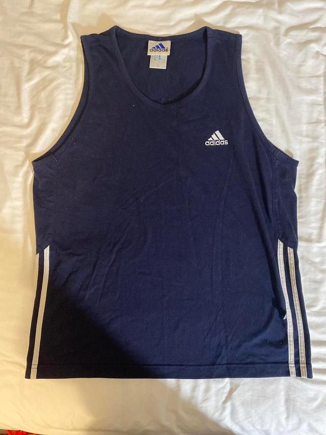 Adidas Men's Vest - Navy - L on Productcaster.