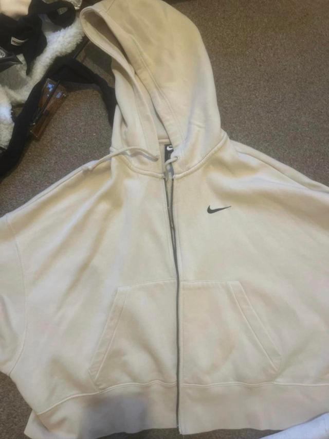 Nike Women's Hoodie - Cream - 14 on Productcaster.