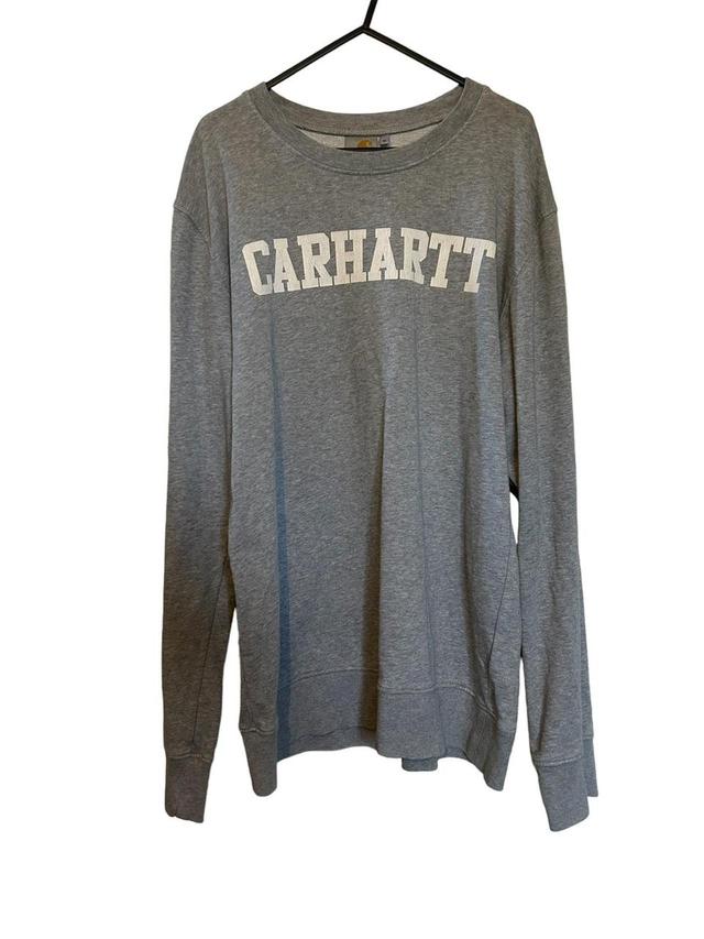 Carhartt Men's Sweatshirt - Grey - M on Productcaster.