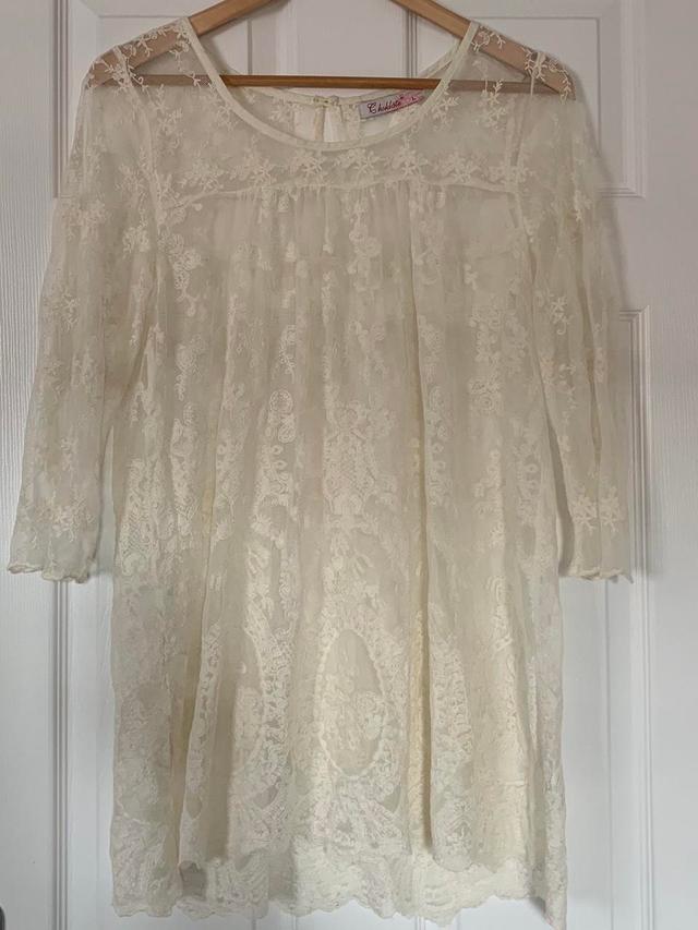 Women's Dress - Cream - L on Productcaster.