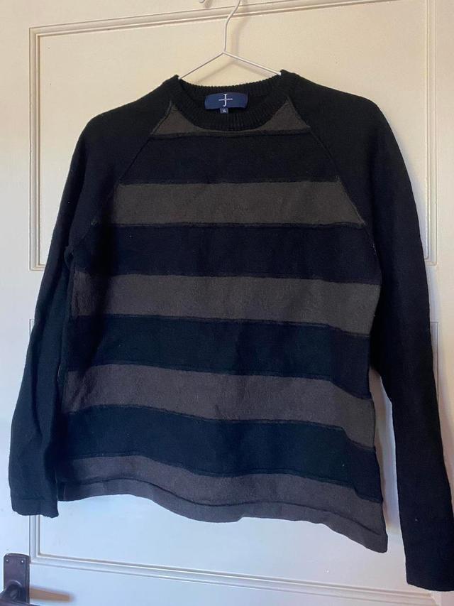 Men's Jumper - Black/Brown - L on Productcaster.