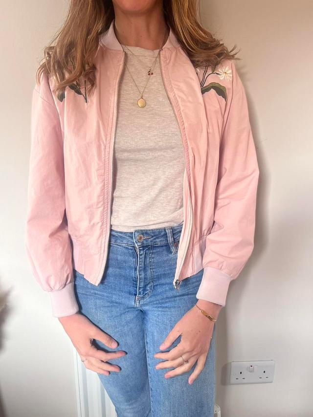 Olive Women's Bomber Jacket - Pink - UK 12 on Productcaster.