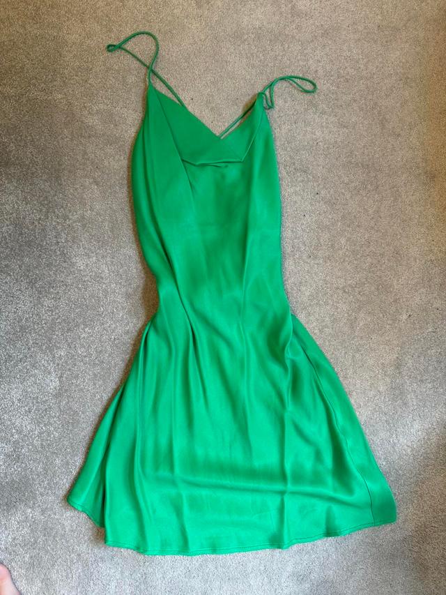 Zara Women's Dress - Green - XS on Productcaster.