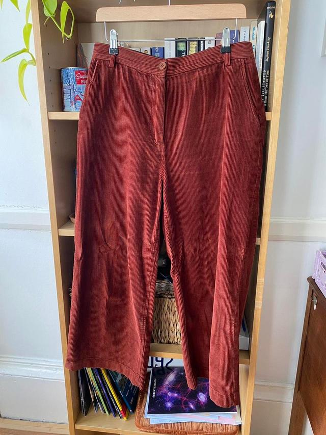 Toast Women's Trousers - Orange/Burgundy - UK 12 on Productcaster.