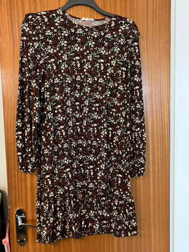 Primark Women's A-line Dress - Multi/Burgundy - 14 on Productcaster.