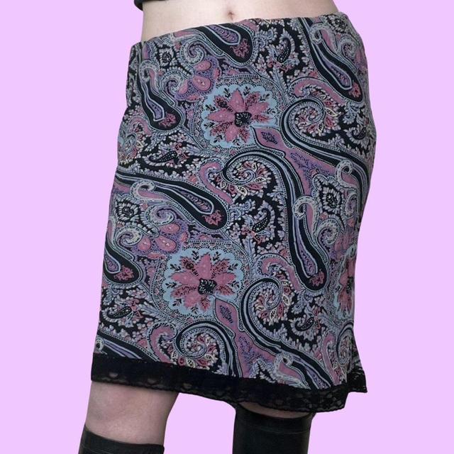 Vintage Women's Skirt - Black - UK 12 on Productcaster.