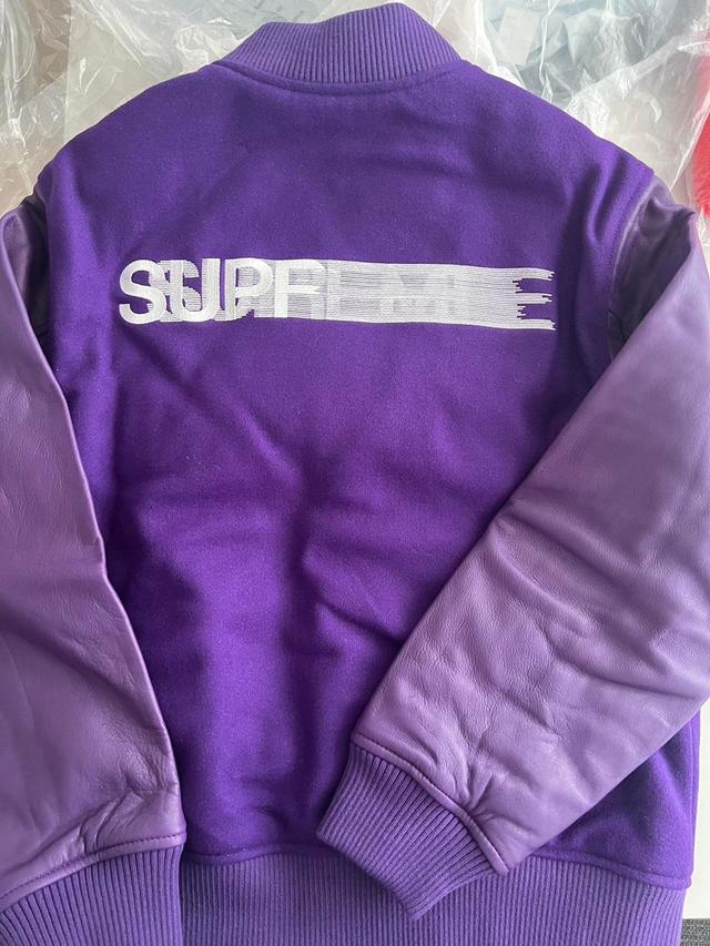 Supreme Men's Varsity Jacket - Purple - M on Productcaster.