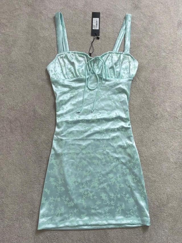 Motel Women's Bodycon Dress - Blue/Green - S on Productcaster.