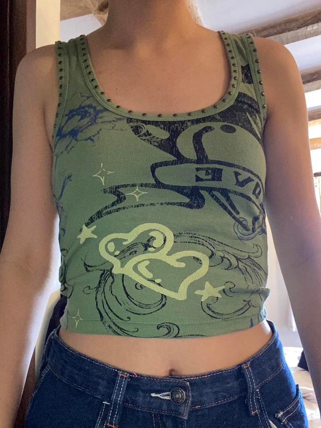 Urban Outfitters Women's Crop top - Green - XS on Productcaster.