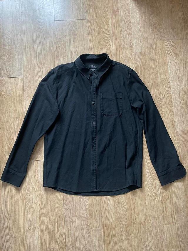 A.P.C. Men's Shirt - Black - L on Productcaster.