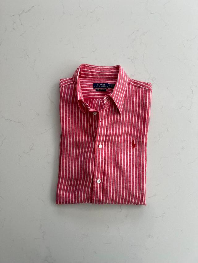 Ralph Lauren Men's Shirt - Red - S on Productcaster.