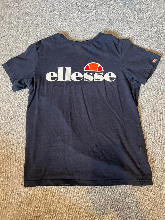 Ellesse Women's T-shirt - Navy/White - 8 on Productcaster.