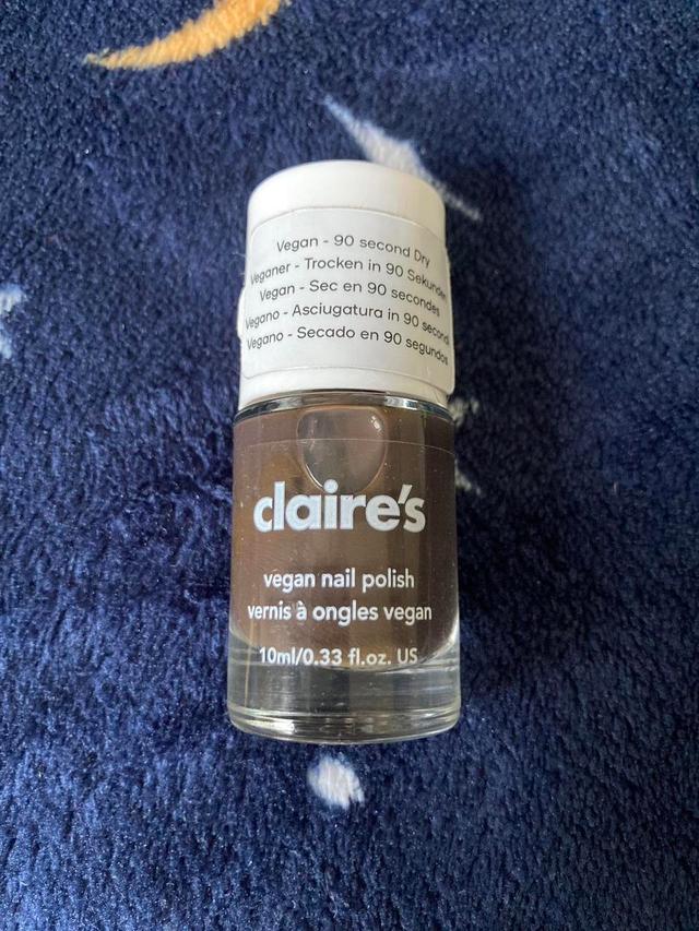 Claire's Nail polish - Brown/White on Productcaster.