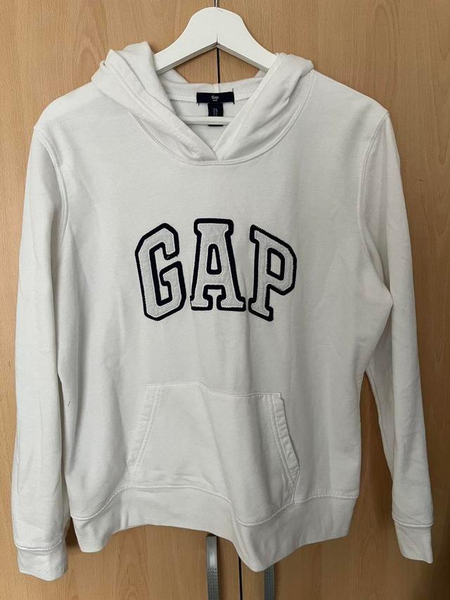 Gap Women's Hoodie - White - M on Productcaster.