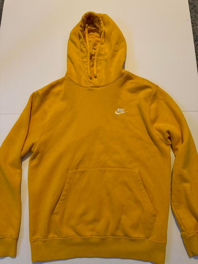 Nike Men's Hoodie - Yellow - S on Productcaster.