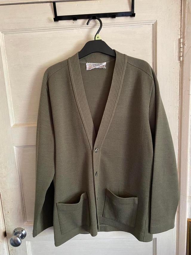 Men's Cardigan - Khaki/Green - M on Productcaster.