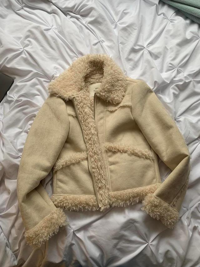 Urban Outfitters Women's Jacket - Cream/Tan - XS on Productcaster.