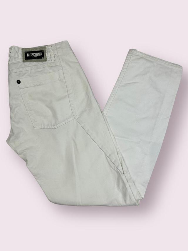 Moschino Men's Jeans - White - 34" on Productcaster.