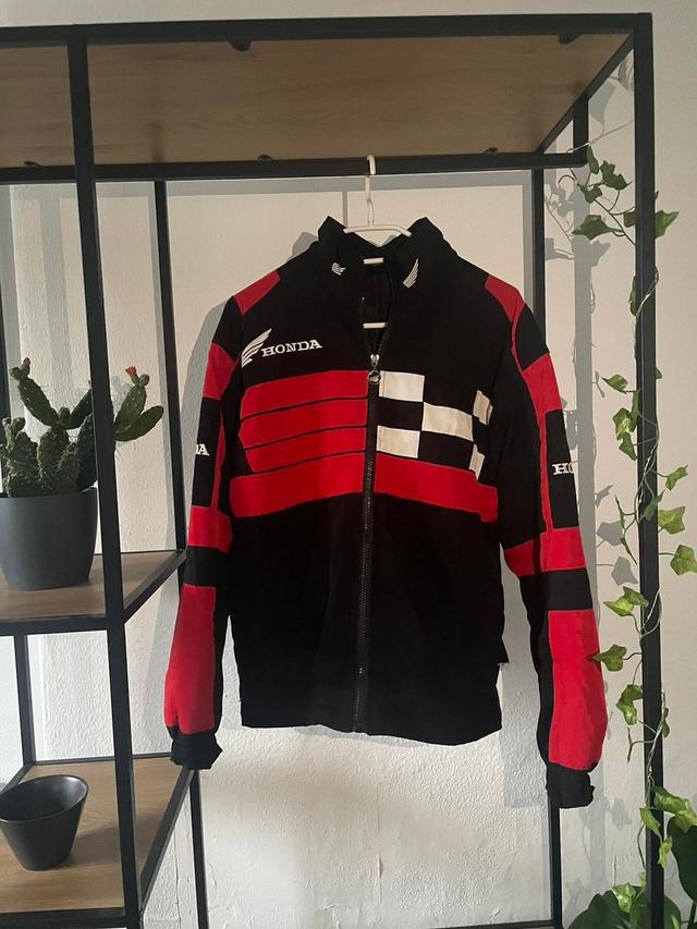 Honda Women's Bomber Jacket - Black/Red - M on Productcaster.