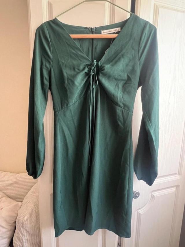 Abercrombie & Fitch Women's Dress - Green - 14 on Productcaster.