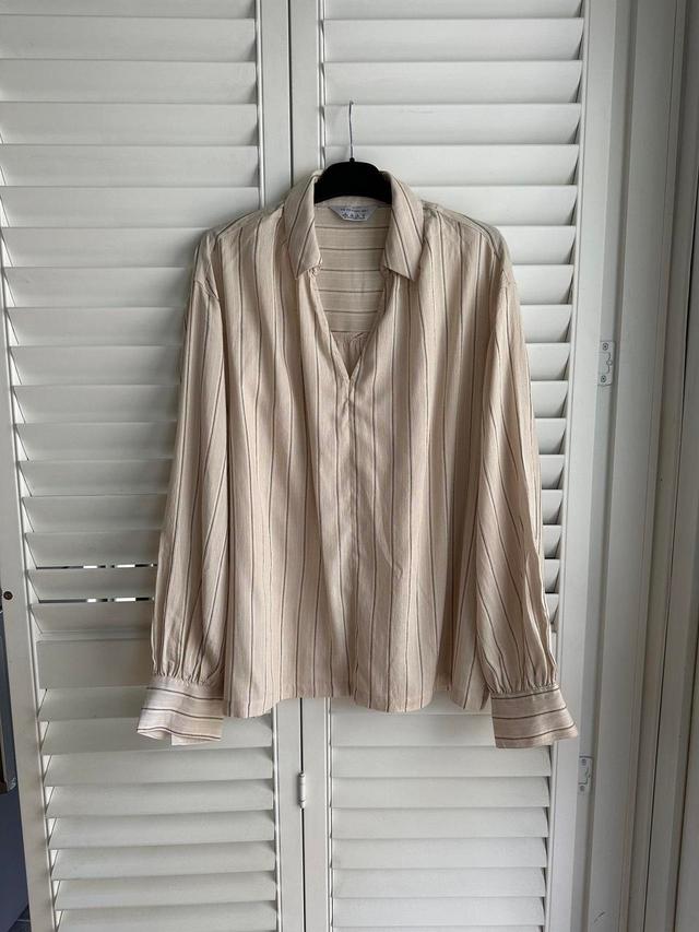 Primark Women's Blouse - Cream/Multi - 10 on Productcaster.