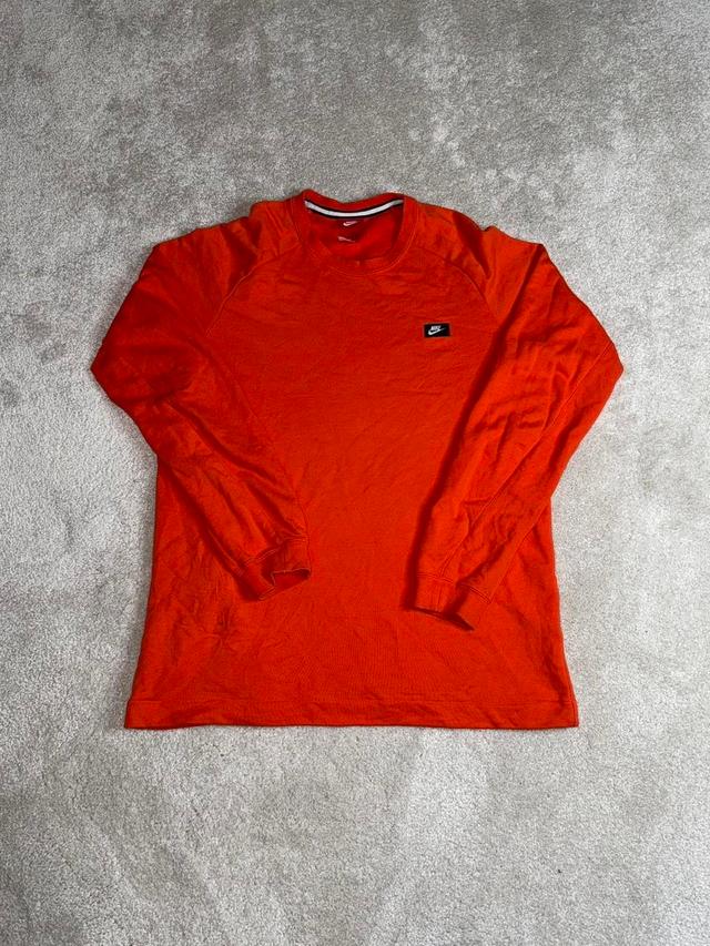 Nike Men's Sweatshirt - Orange - M on Productcaster.