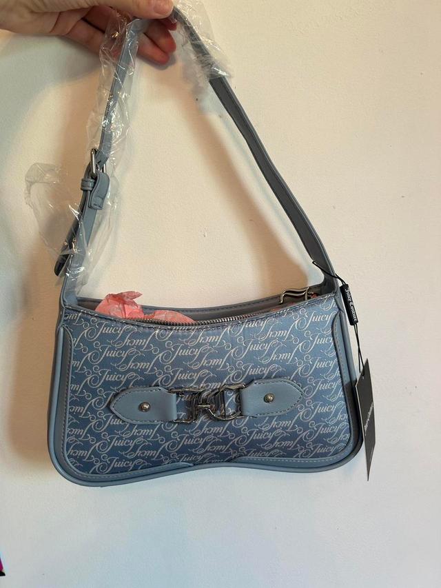 Juicy Couture Women's Shoulder bags - Blue/White on Productcaster.