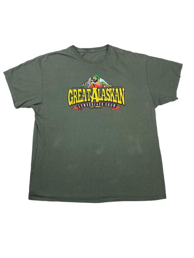 Men's T-shirt - Green/Yellow - L on Productcaster.