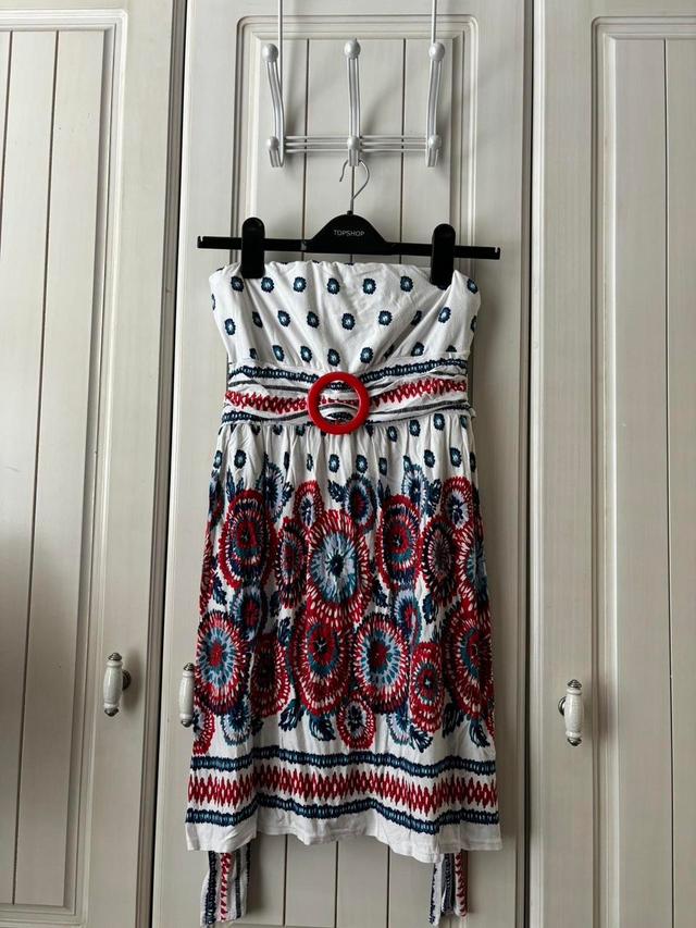 New Look Women's Dress - White/Multi - 12 on Productcaster.