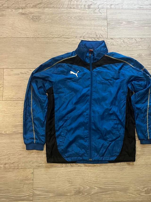 Puma Men's Windbreaker Jacket - Blue - L on Productcaster.