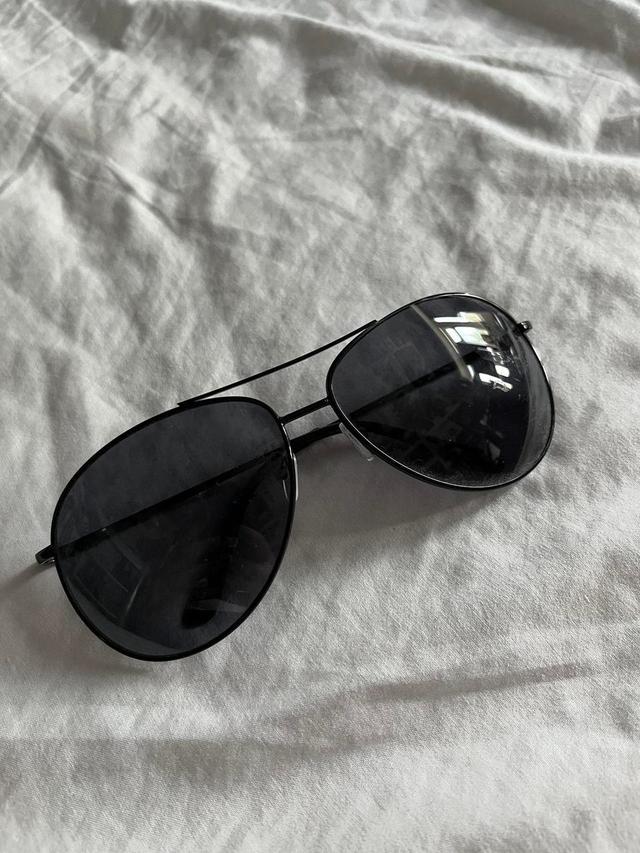 BoohooMAN Men's Aviator Sunglasses - Black on Productcaster.