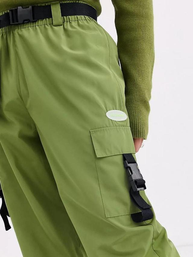 Collusion Women's Trousers - Green/Khaki - 34" on Productcaster.