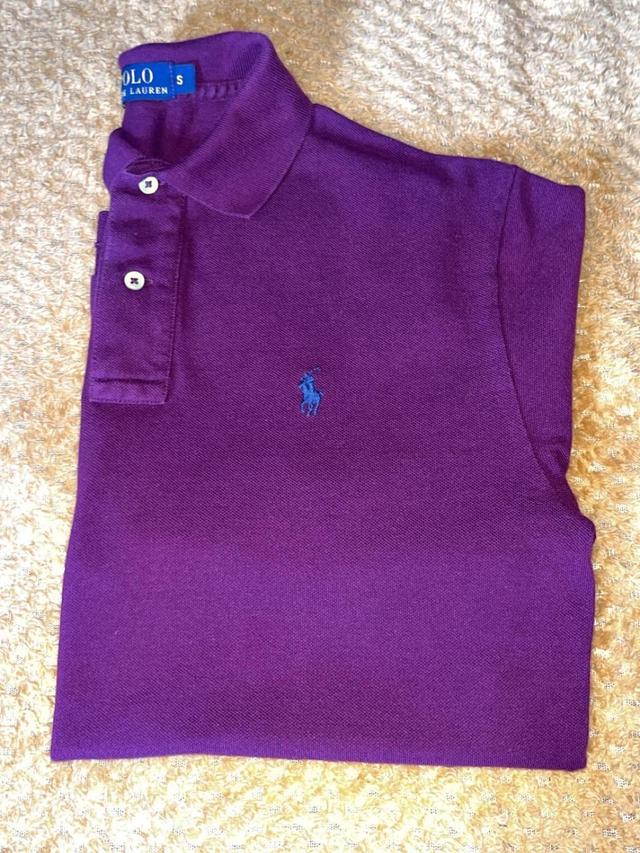 Ralph Lauren Men's Polo shirt - Purple/Burgundy - S on Productcaster.