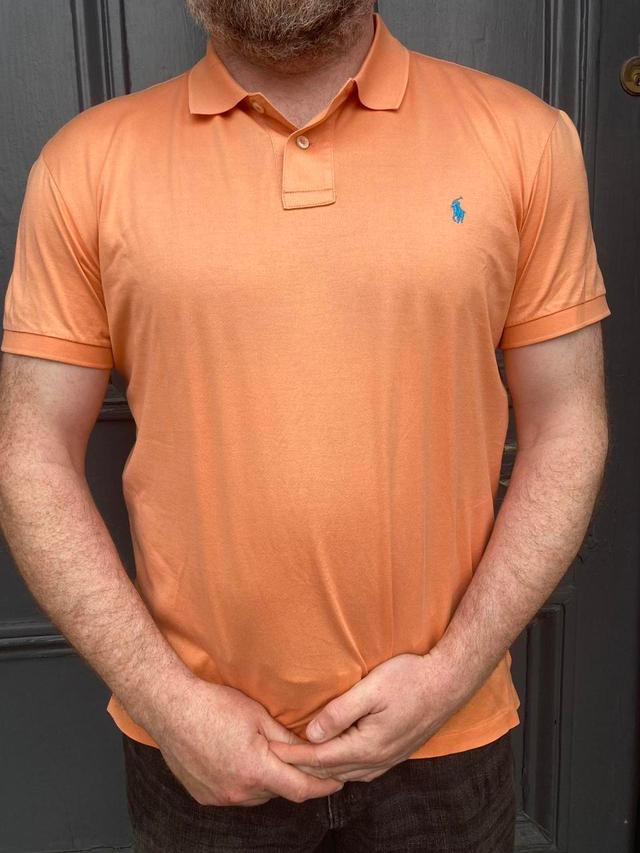 Ralph Lauren Men's Polo shirt - Orange - L on Productcaster.