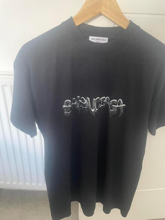 Balenciaga Men's T-shirt - Black - S on Productcaster.