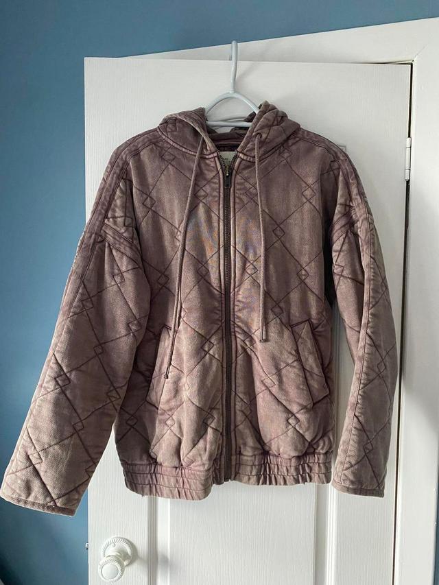 Urban Outfitters Women's Bomber Jacket - Purple/Brown - S on Productcaster.